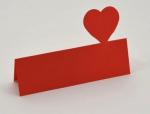 Bodille bordkort - rød hjerte